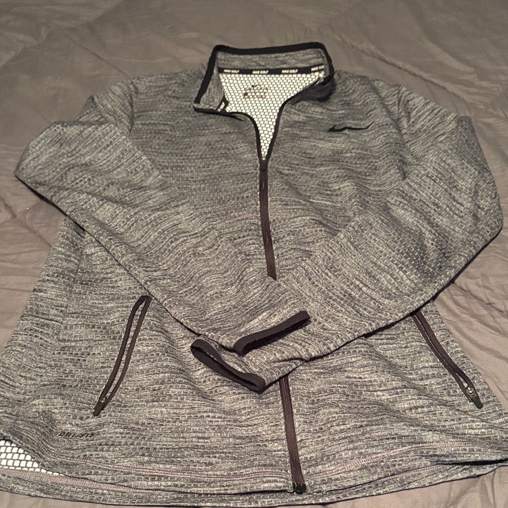 Nike Gray Full-Zip Sweatshirt